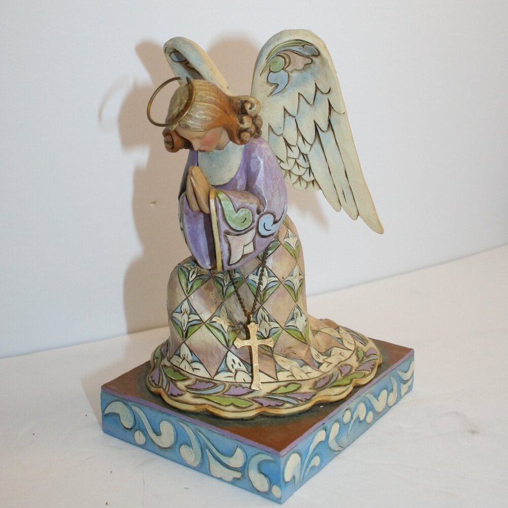 Jim Shore He is Always Listening Angel Figurine 2008